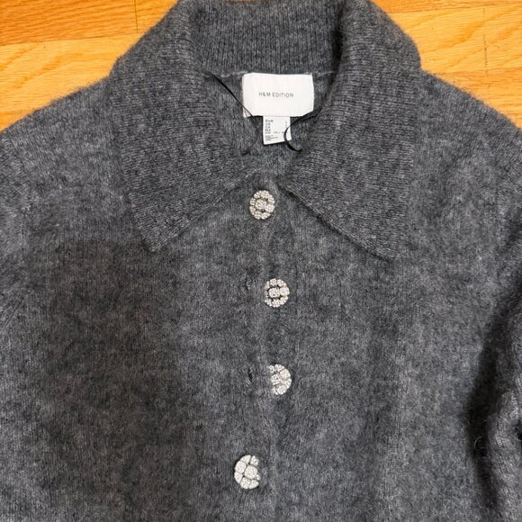 H&M Mohair-Blend Sweater with Collar - Picture 7 of 10